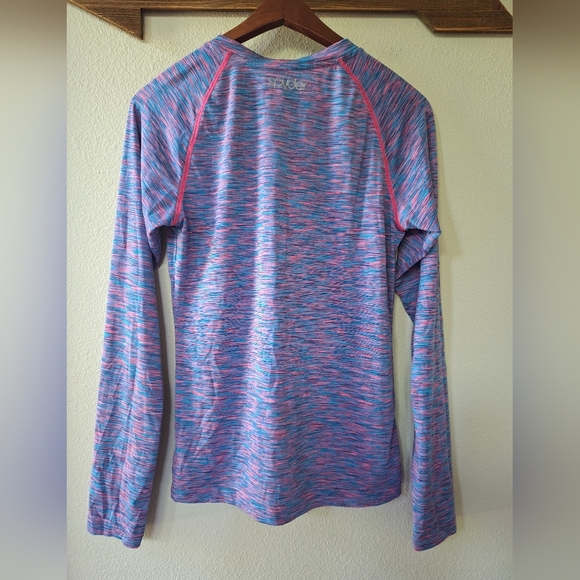 Spyder Womens Long Sleeve Lightweight Athletic Shirt Pink/Purple/Blue Size M - Picture 6 of 6